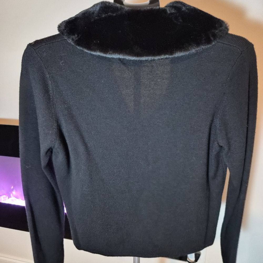 Valerie Stevens Petites | 100% Merino Extra-Fine Wool Cardigan PL - Picture 9 of 9